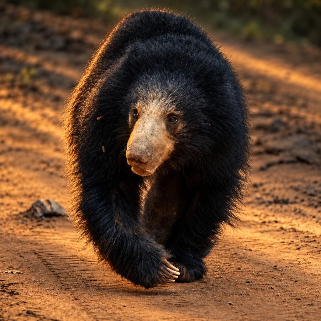 Sri Lankan Sloth Bear in Yala National Park