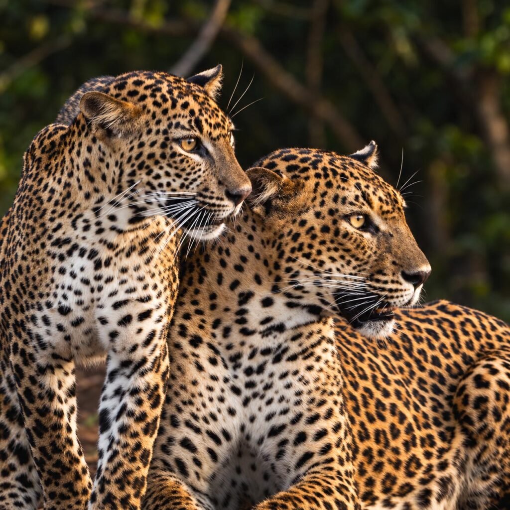 Strawberry the Leopard Mother with Her Cub in Yala National Park